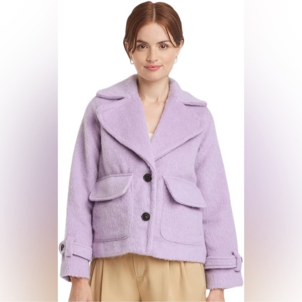 NWT A New Day Faux Utility Jacket In Calm Lavender